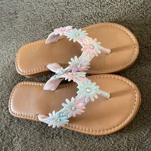 Kids Flower & Gem Flip Flip